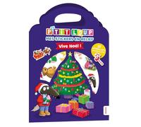 Orianne Lallemand – Mes stickers en relief P'tit Loup: Vive Noël – 30 autocollants – Broché