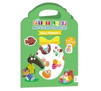 P'tit loup - mes stickers en relief - vive pâques