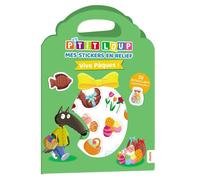 P'tit loup - mes stickers en relief - vive pâques