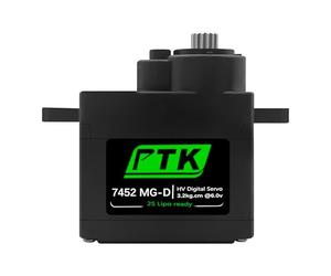 PTK 7452 MG-D 9g Digital Metal Gear Servo, RC Model Servo, F3P, Remote Control Helicopter, Fixed Wing (1pcs)
