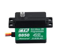 PTK 8850 Metal Digital Servo 42kg High-Torque Model for RC Vehicles High-Speed Fixed-Wing Drone Servo (300°)