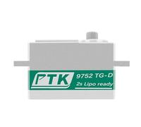 PTK 9752 TG-D Remote Control Vehicle - Steerable Low-Profile Servo for High-Speed Model Car - 1/8 Scale Servo Supports SR, SSR, SHR (90°)