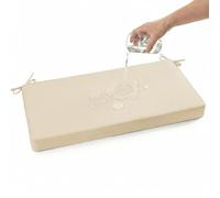 PTKG Coussin Salon de Jardin avec Housse Amovible Coussin Exterieur D'Assise Lavable Coussin Fauteuil Suspendu Banc Entree Fauteuil de Jardin Balcon Bancs Salle à Manger,Beige,120x55x5cm