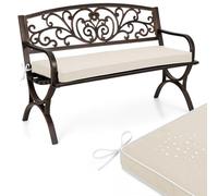 PTKG Coussins de Chaise D'IntéRieur 5cm Epais Coutures RenforcéEs Coussin Exterieur avec Housse Amovible Fond AntidéRapant pour Bancs de Jardin BalançOires Patios Baie VitréE