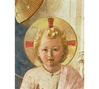 PTLYE Célèbre Peinture Reproduction Tableau Murale Toile Art Mural Détail de l'Enfant Jésus de la Dame Delle Ombre Dame des Ombres par Fra Angelico Pour la Décoration de la Chambre à Coucher 60x90cm
