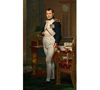 PTLYE Peinture Classique Impression sur Toile photo Art Classique sur Toile L'Empereur Napoléon dans son étudeTuileries de Jacques Louis David pour la Décoration de Bureau60x90cm