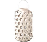 PTMD Lanterne Mayita - 28x28x51 cm - Verre - Blanc