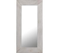 PTMD Miroir Chinasa - 80x9x160 cm - Mdf - Blanc
