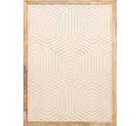 PTMD Panneau mural Elasah - 76x3x102 cm - Bois - Crème