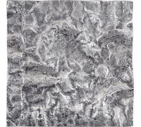 PTMD Panneau mural Eogan - 50x5x50 cm - Aluminium - Métallique