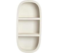 PTMD Plaque d'immatriculation Emmelie - 40x23x81 cm - Mdf - Blanc