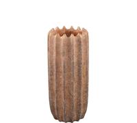 PTMD Pot de fleurs Brigett - 22x22x50 cm - Ciment - Cuivre