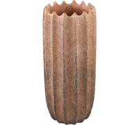 PTMD Pot de fleurs Brigett - 24x24x55 cm - Ciment - Cuivre