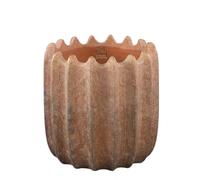 PTMD Pot de fleurs Brigett - 30x30x30 cm - Ciment - Cuivre