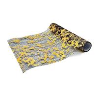 PTNKUIIY Chemin de table 28 cm × 5 mètres Ruban de table Noir Or Glitzernde Napperons avec revêtement Tulle brillant Bande en polyester Décoration de table Tissu décoratif Chemin de table pour mariage