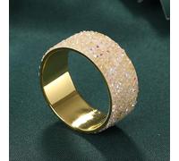 PTNKUIIY Lot de 10 ronds de serviette - Boucles de serviette - Strass - Diamant - Décoration de table - Anneaux pour Noël, mariage, dîner de famille, fête, anniversaire - Or + jaune