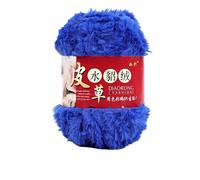 PTNKUIIY Lot de 2 pelotes de fil en fourrure synthétique - 2 x 100 g - Fil en peluche - Fil à crochet - Pour crochet, pelote - Laine à tricoter à la main - Pour écharpes, manteaux, gants, bonnets -