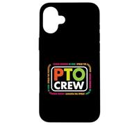 PTO Crew School Volontaire Parent Teacher Organization Team Coque pour iPhone 16 Plus