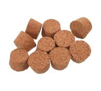 PTOOTP 10 Pièces Bouchons en Liège Coniques pour Flacons et Bouteilles de | Bois Lisse, Forme Effilée, Réutilisable, Étanchéité Fiable, pour Analyses Chimiques et Stockage Temporaire