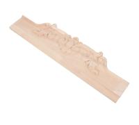 PTOOTP Applique Décorative en Bois Style Français 30x9cm pour Meuble | Finition Naturelle Non Peinte, Marron, pour Cadres Latéraux et Bases de Portes D’armoire, Entretien Facile