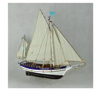 PTPTPTPT Modèle Voilier Peint 1/30, Échelle De Bateau en Bois, Ensemble De Meubles De Décoration, Collection De Cadeaux pour Adultes Cadeau Festif(A1)