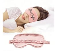 Ptrin Masque de sommeil moelleux en peluche, 1 masque de sommeil pour les yeux, 100 % occultant, masque de sommeil confortable, réduit les poches oculaires, sangles réglables, facile à dormir, cadeau