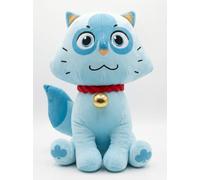 PTS SRL Alice et Lewis Chester le chat - Figurine en peluche à collectionner - Hauteur 25 cm - Couleur : bleu clair