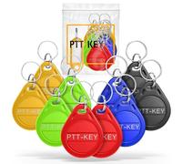 PTT-KEY® | Lot de 10 Badges RFID 13.56Mhz | Programmable MCT sur Smartphone Android | UID Modifiable | Puce CUID | Badge Vigik Universel | NFC Tag | Badge Passe Partout | Badge Immeuble | Lecteur RFID