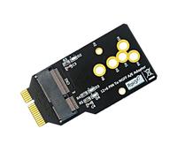 Pttnyuere 1 Pièce Module WIFI6 AX200/201/210 vers Adaptateur de Carte 12+6 Broches Supported 2230 M.2 Key A/E Module Noir pour Remplacement de la Carte BCM94360CS2