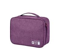 Pttnyuere 2Piece Étanche Digital Electronic Organizer Travel Cable Bag Portable USB Data Line Storage, B