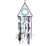 Pttnyuere Attrape-Rêves, Attrape-Rêves Fait à la Main avec Perles de Plumes, Pendentif Turquoise, Attrape-Rêves, Décoration Murale Bohème à Suspendre, B