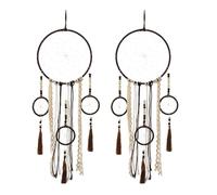 Pttnyuere Attrape-Rêves en Macramé, Ornement pour Chambre D'Adulte, Attrape-Rêves Fait à la Main, Style Bohème, Décoration Murale, Cadeau, Art Mural