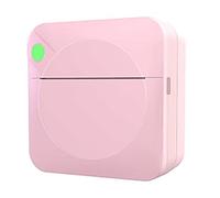 Pttnyuere Mini Imprimante D'ÉTiquettes Thermique ÉTudiant Mauvaise Question Imprimante de Code-Barres Photo Imprimante D'ÉTiquettes Multifonctionnelle Portable Rose