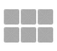Pttnyuere Paquet de 6 Coussinets Gigognes pour Poulailler, Nichoirs pour Poules, Litière pour Poulailler, 12 X 12 Pouces, Gris