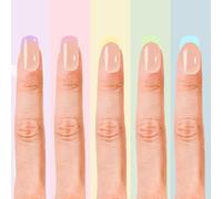 Ptwola Lot de 150 faux ongles en gel French manucure en forme d'amande avec couche de base pré-appliquée, limes nécessaires, ongles courts, brillants, sobres, pour femmes, ballerine