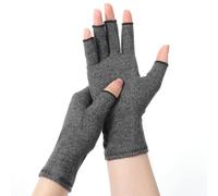 Ptwola Lot de 2 paires de gants de compression pour l'arthrite, l'arthrose, le syndrome du canal carpien, les douleurs articulaires, soulagement des symptômes, gris, taille unique