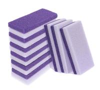 Ptwola Lot de 9 pierres ponces double face pour soin des pieds - Un côté est une râpe grossière pour les callosités et l'autre côté adoucit la peau pour enlever les callosités mortes et les cuticules