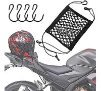 Ptyism Filet pour Casque Moto，Filet Araignée pour Vélo et Casque Moto (Noir)