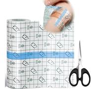 Ptyism Pansements de douche imperméables 15 cm x 5 m (avec ciseaux) - Second Skin - Tatouage pour poignets, épaules, bras, pansements de plaie, bouclier de protection