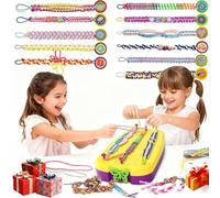 PTylo Cool Maker Bracelet - Kit Bracelet Bresilien Enfant DIY Kit Créatif Enfant Jouets d'art et d'artisanat pour filles de 6 7 8 9 10 11 12 ans Cadeau de Anniversaire