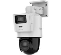 HiLook by HIKVISION Caméra de Surveillance extérieure 4 MP Smart Hybrid Light, LAN/PoE, Filaire, Surveillance extérieure, détecteur de Mouvement, Vision Nocturne, Fente pour Carte SD | Double caméra