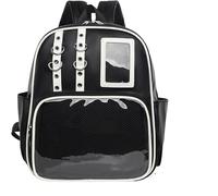 PU Bag Aesthetic Badge Display Storage Pouch, Cute Women's Backpack with Pin Display, Fashion Multi Pocket Comic Con Bag