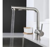Pu Kitchen Faucet with 2 Functions - Farmhouse Style Ideal for RVs & Modern Homes Easy Installation Versatile Color Options for Stylish Kitchens (E A)