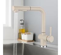 Pu Kitchen Faucet with 2 Functions - Farmhouse Style Ideal for RVs & Modern Homes Easy Installation Versatile Color Options for Stylish Kitchens (E A)