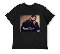 PU KOU Barry White Soul Seduction Vinyl CD Cover O-Neck 100% Cotton Short Sleeve Unisex T-Shirt L