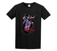 PU KOU Bill & Teds Excellent Adventure Flying Soft Unisex 100% Cotton Short-Sleeve T-Shirts Black XL