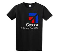 PU KOU Cessna Aviation O-Neck 100% Cotton Short Sleeve Unisex T-Shirt L