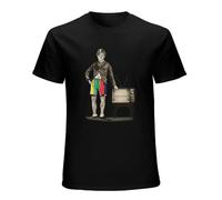 PU KOU Charlie Chaplin O-Neck 100% Cotton Short Sleeve Unisex T-Shirt XXXL