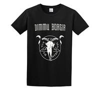 PU KOU Dimmu Borgir Black Metal Heavy Symphonic Dark Occult Unisex 100% Cotton Short-Sleeve T-Shirts Black M