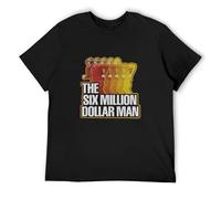 PU KOU Emery BER The Six Million Dollar Man Run Fast Adult T-Shirt Crew Neck Unisex Short Sleeve T-Shirt L